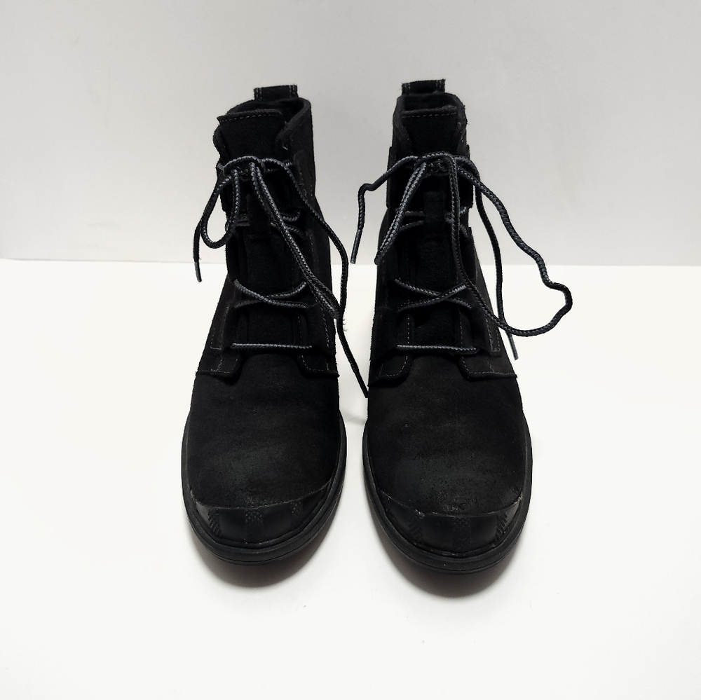 SOREL Toronto Womens Black Suede Wedge Ankle Boots Size 7 Black - Picture 2 of 6